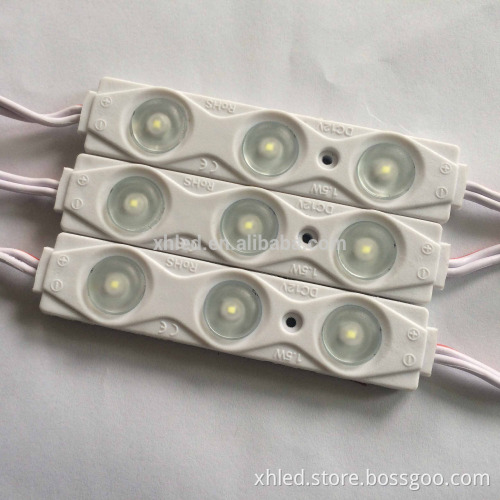 High power 3 chip 5730 LED injection module waterproof IP67 5730 led module with lens